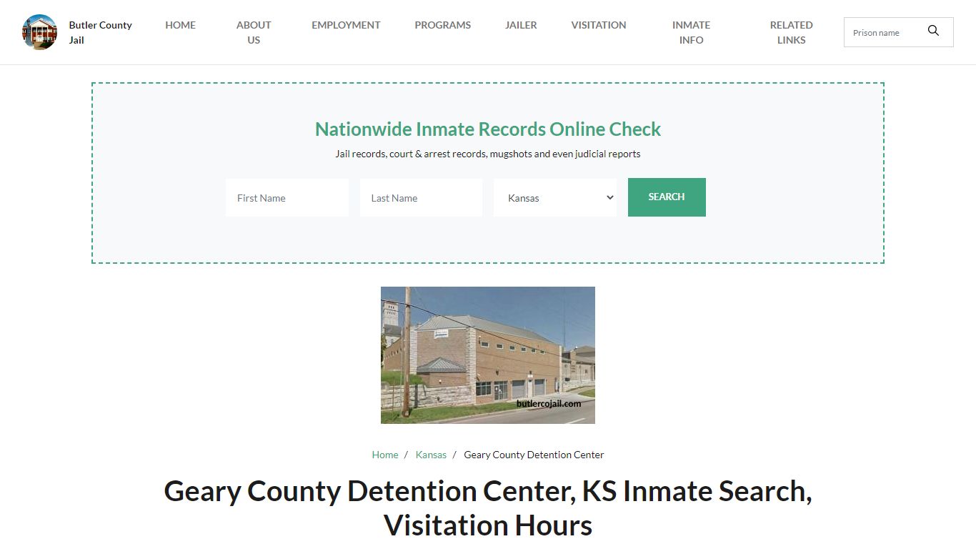 Geary County Detention Center - Butler County Jail